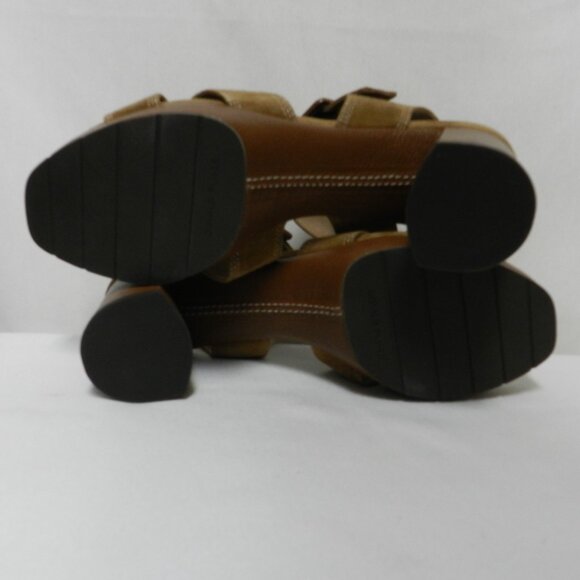 Donald Pliner Genisp Suede platform heels sandals w/ Buckle Women Size Sz 8.5 M - Picture 12 of 13